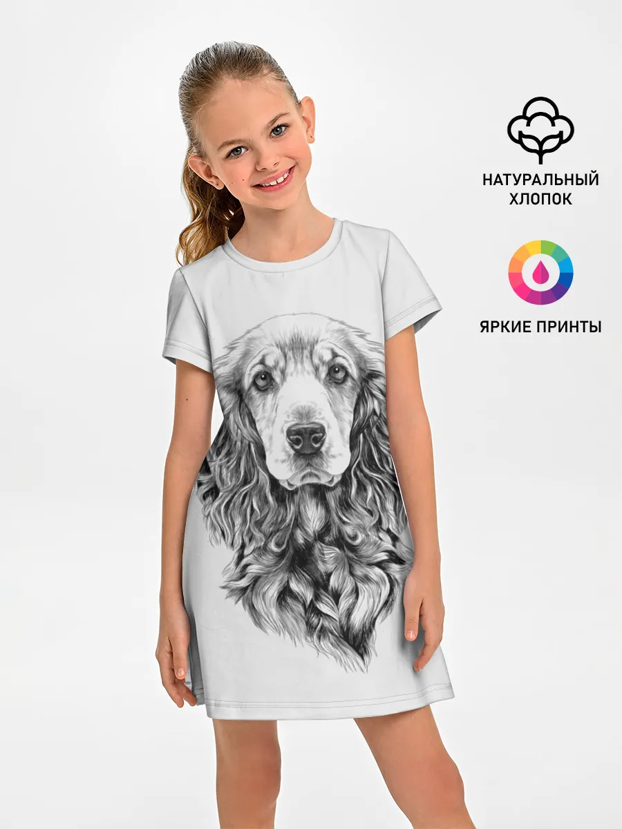 Детское платье / Кокер спаниель