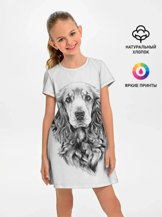 Детское платье / Кокер спаниель
