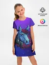 Детское платье / Retrowave Neon Horse