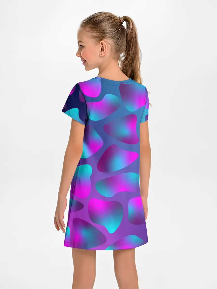 Детское платье / Неоновые капли
