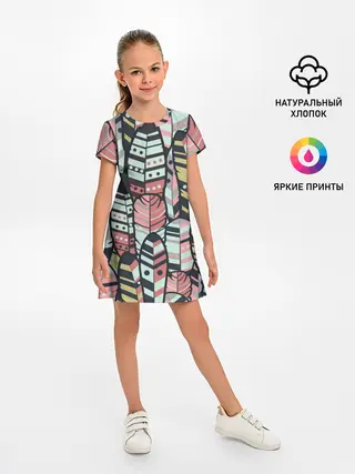 Детское платье / Индейские перья