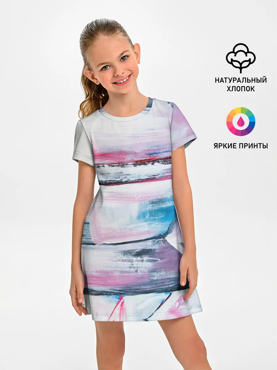 Детское платье / Цветные мелки