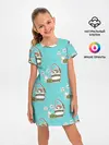 Детское платье / Панда на рыбалке