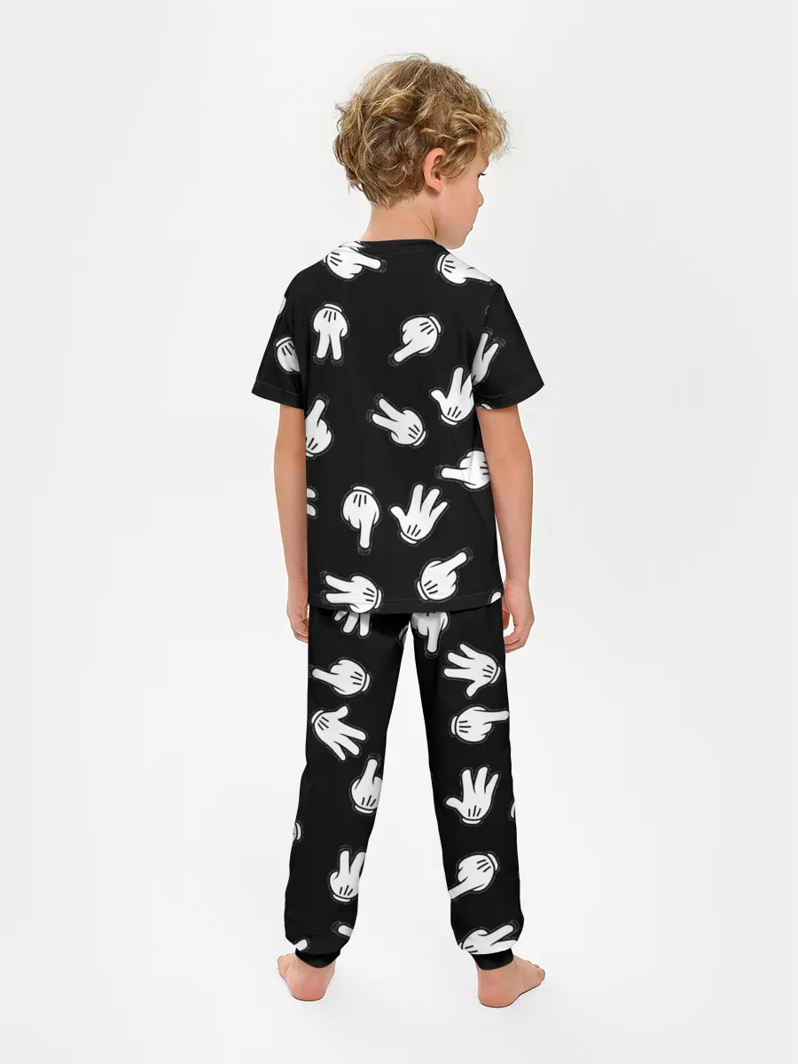 Детская пижама с брюками / Множество рук