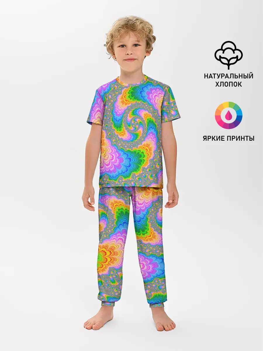 Детская пижама с брюками / КИСЛОТНЫЕ РАЗВОДЫ