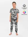 Детская пижама с брюками / Монохромный узор
