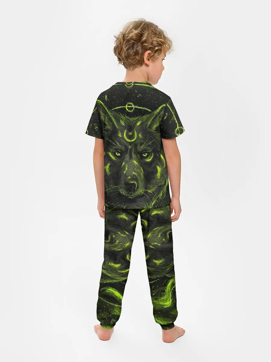 Детская пижама с брюками / Эзотерический Волк