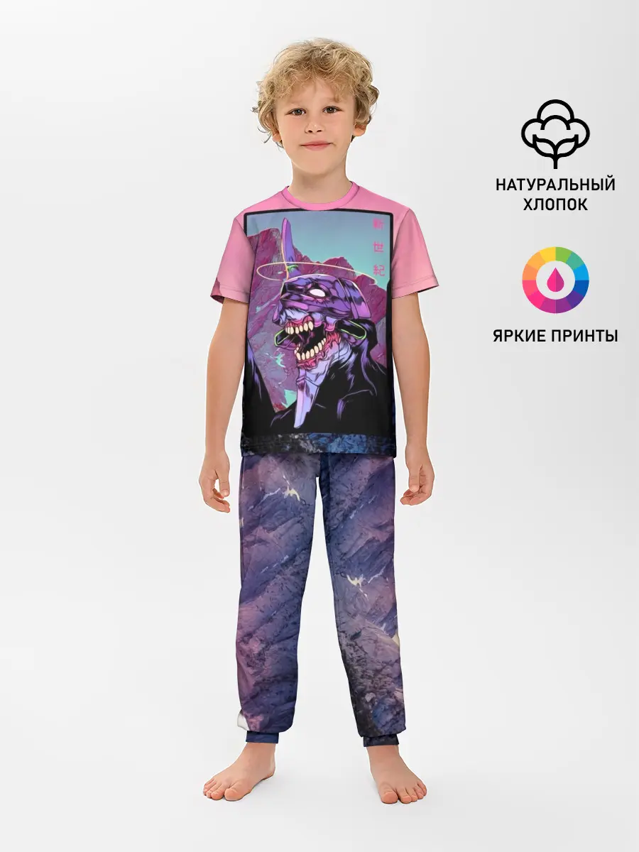 Детская пижама с брюками / Evangelion2