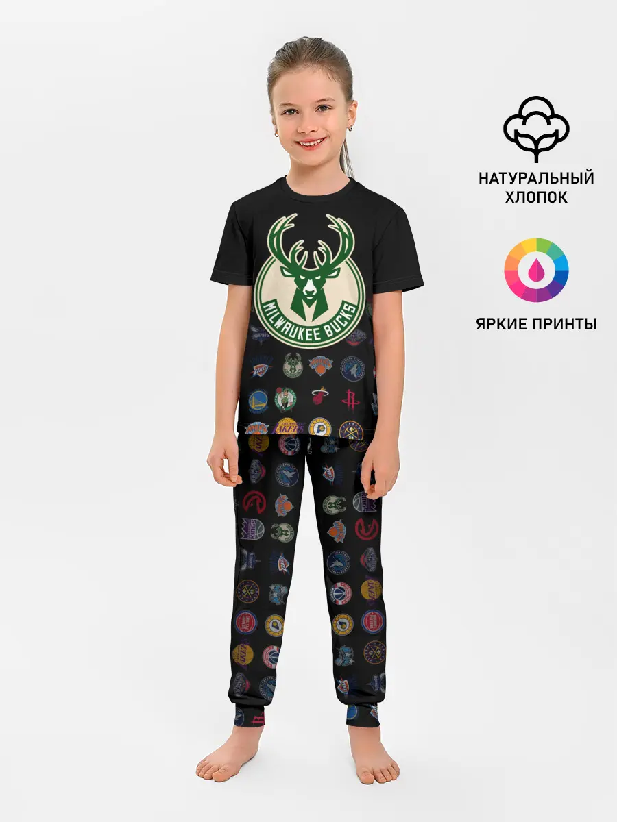 Детская пижама с брюками / Milwaukee Bucks