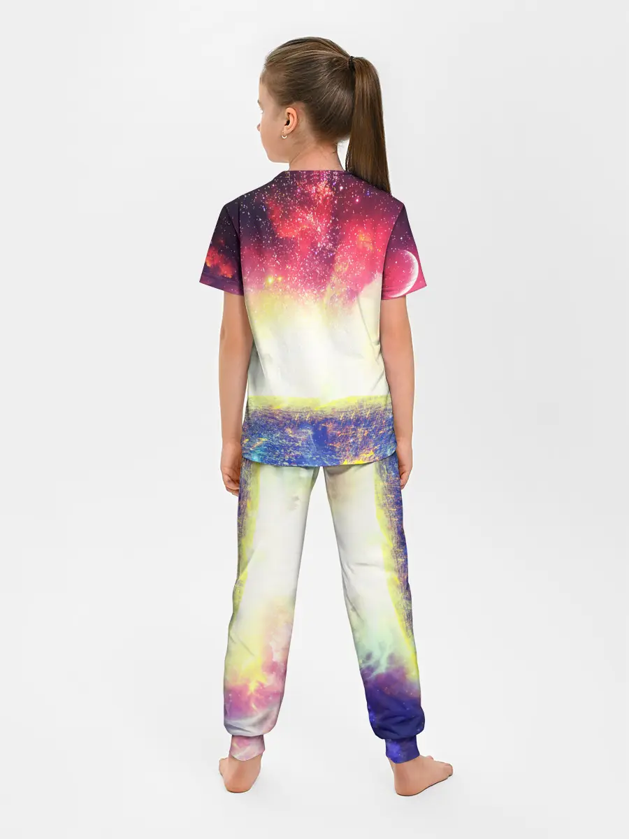 Детская пижама с брюками / КОСМИЧЕСКИЙ АРТ