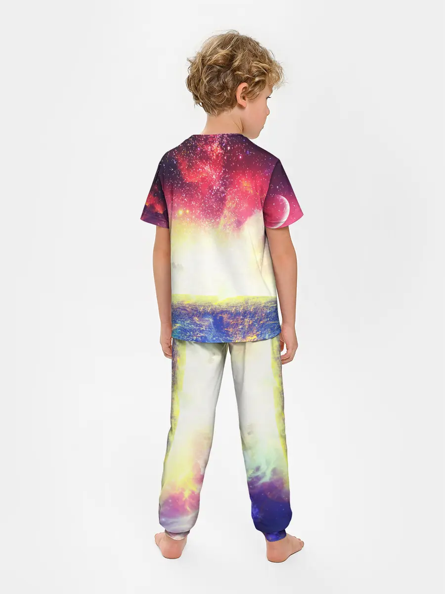 Детская пижама с брюками / КОСМИЧЕСКИЙ АРТ