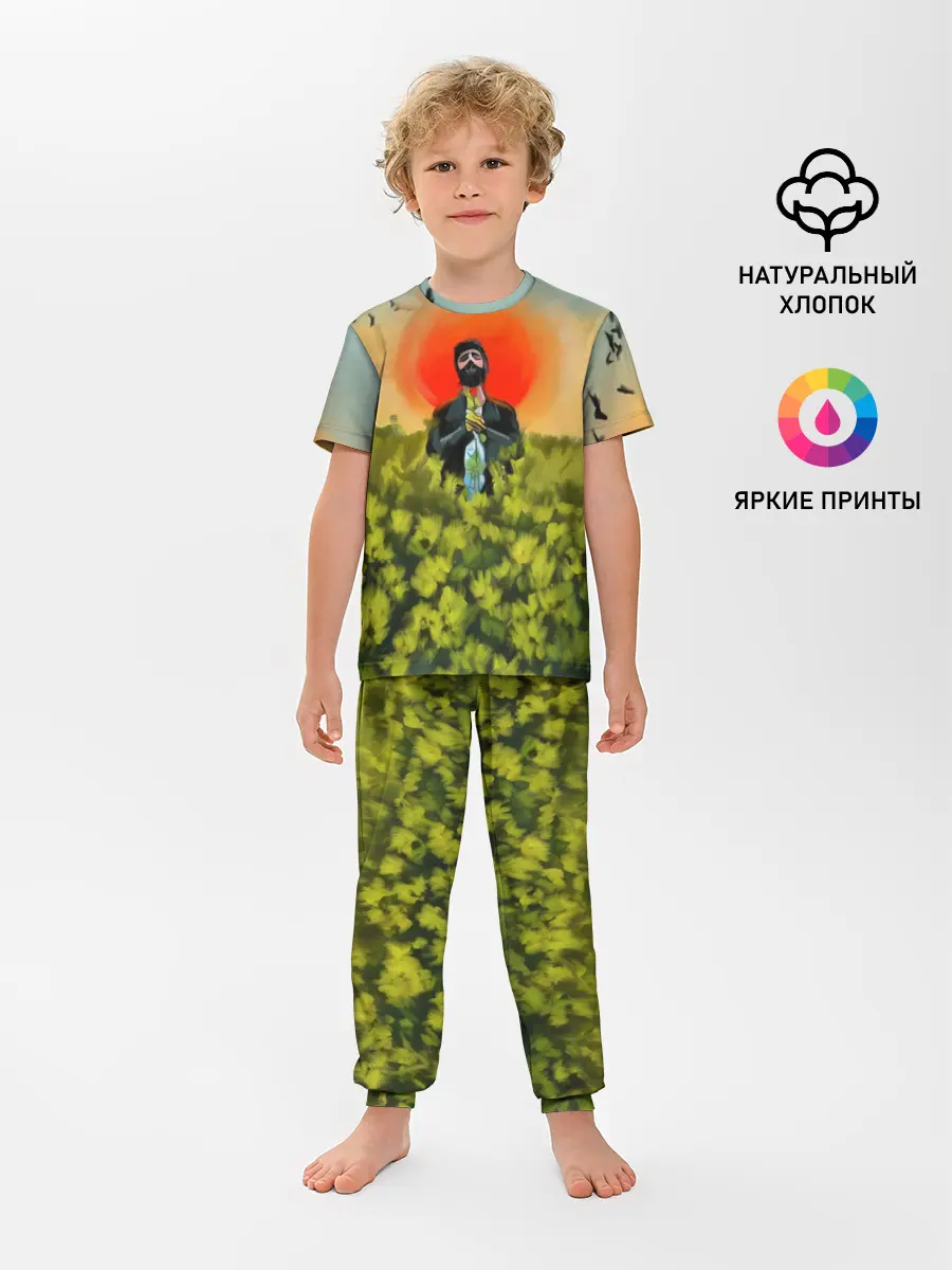 Детская пижама с брюками / Один в поле