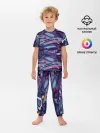 Детская пижама с брюками / Космический абстрактный паттерн