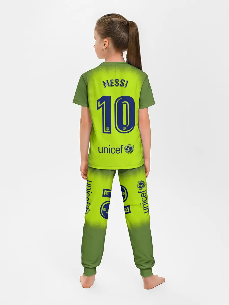 Детская пижама с брюками / Месси Форма Новая Away 18/19