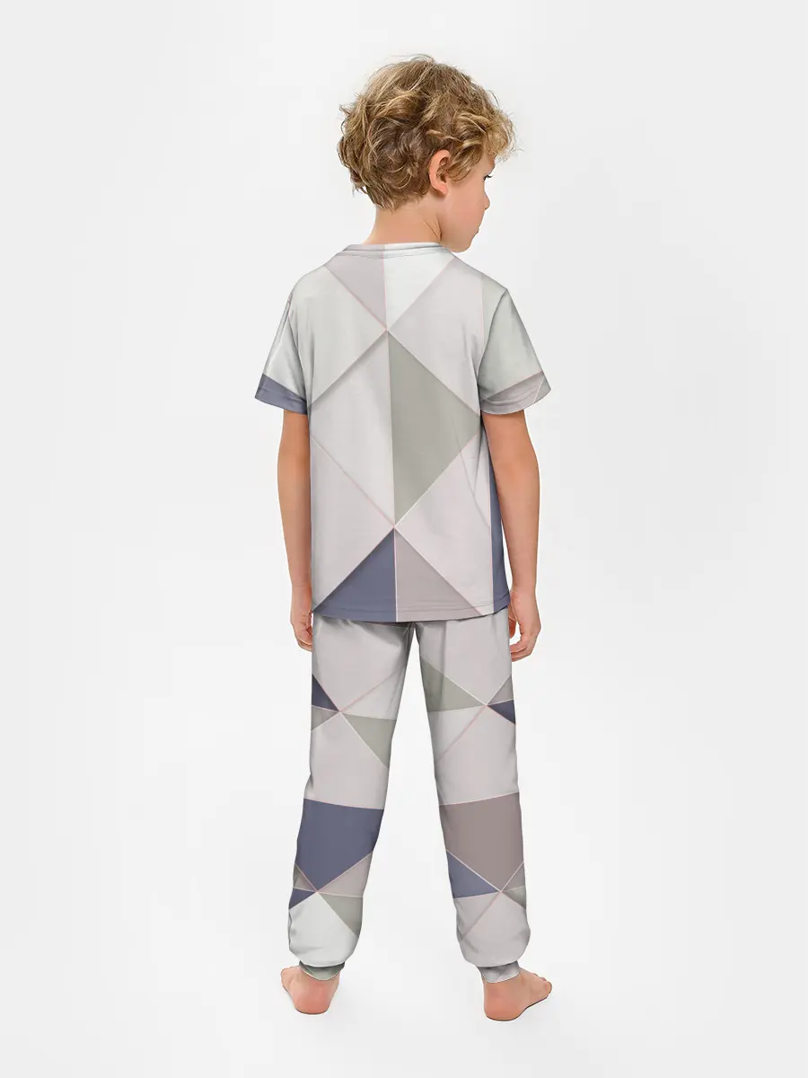 Детская пижама с брюками / Треугольники
