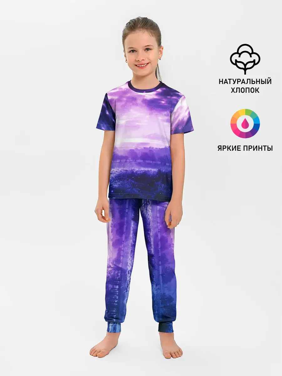 Детская пижама с брюками / ФИОЛЕТОВЫЙ РАЙ