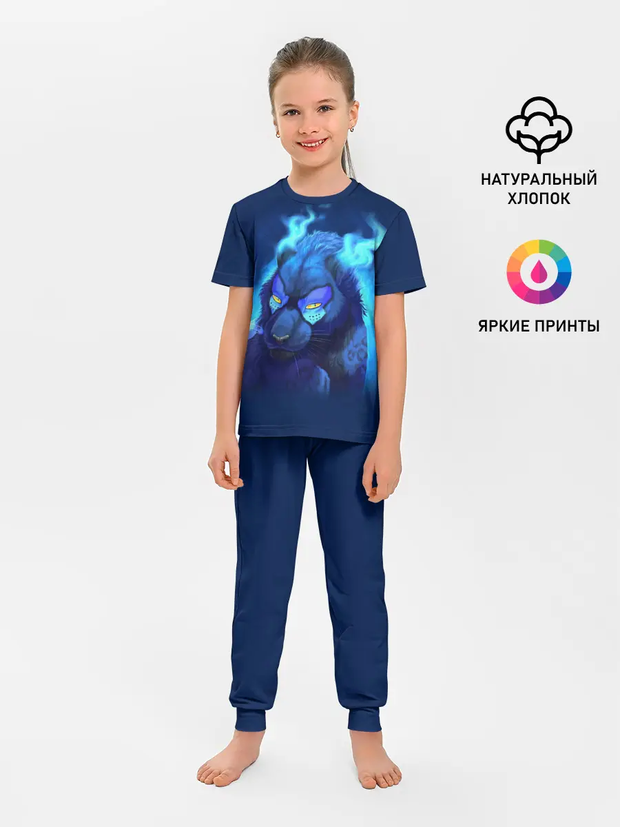 Детская пижама с брюками / Лунная пантера #22