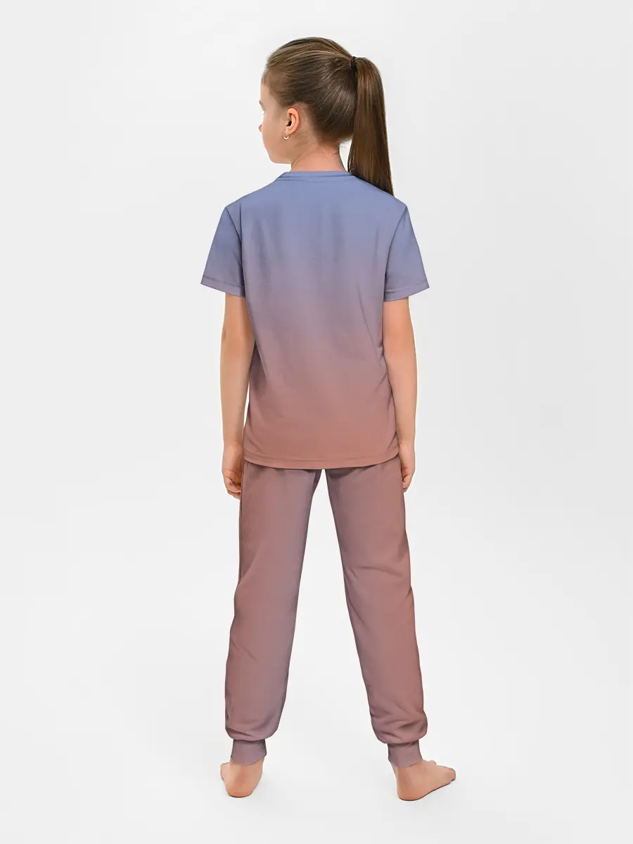 Детская пижама с брюками / обычная девочка фрилансер