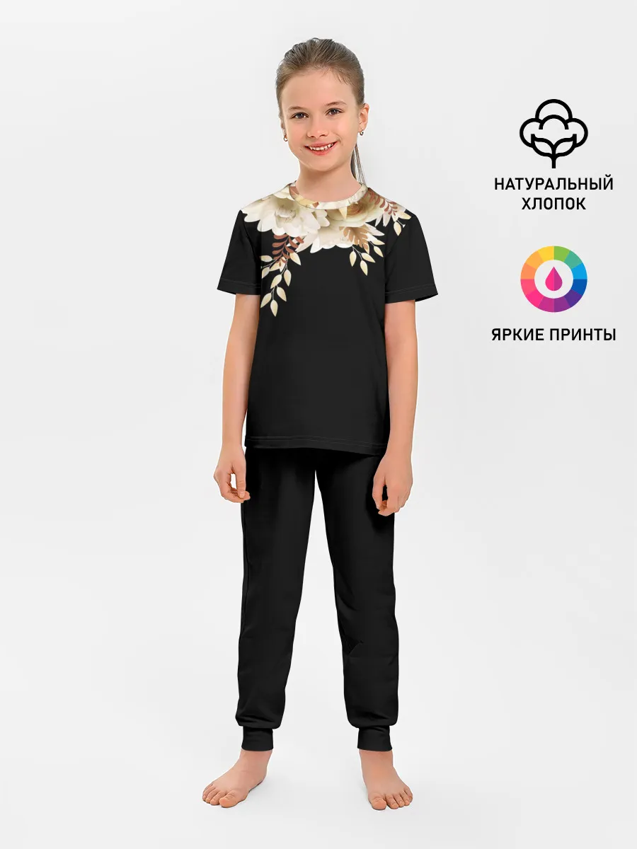 Детская пижама с брюками / Золотые Цветы