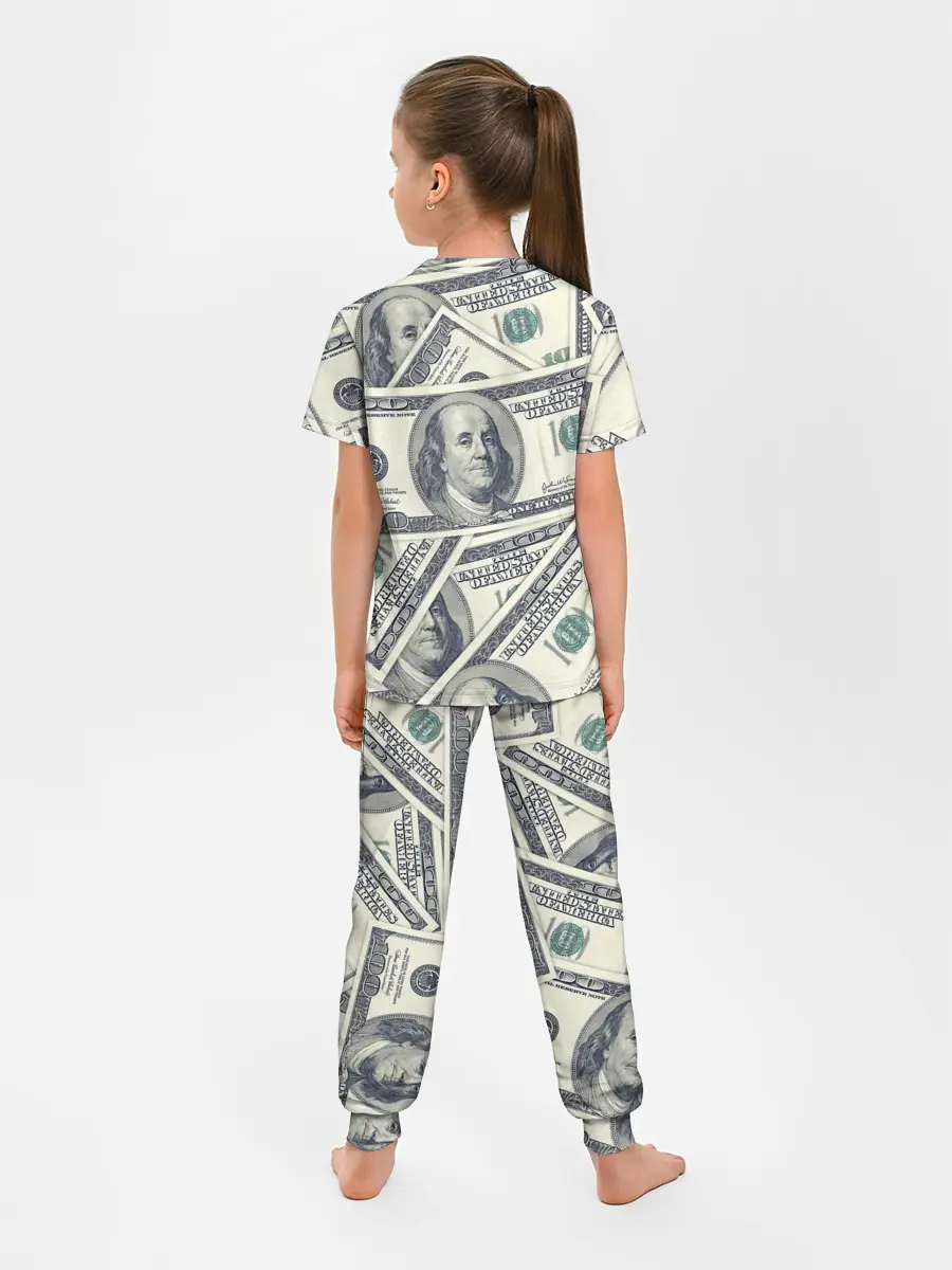 Детская пижама с брюками / Доллары