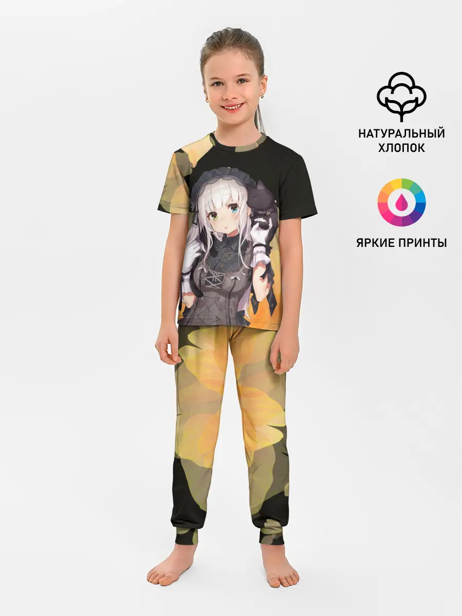 Детская пижама с брюками / Аниме девушка в интересном наряде