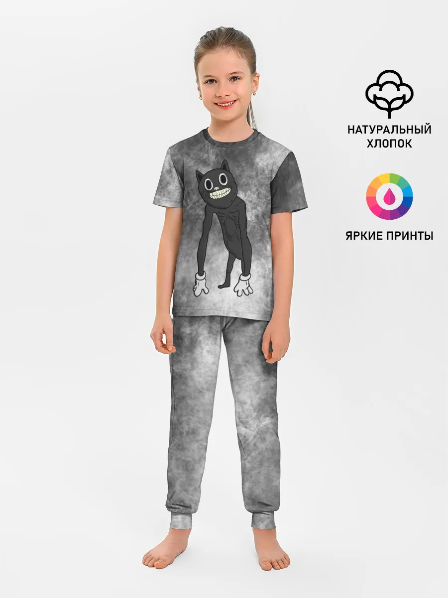 Детская пижама с брюками / Cartoon cat