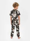Детская пижама с брюками / Белые цветы