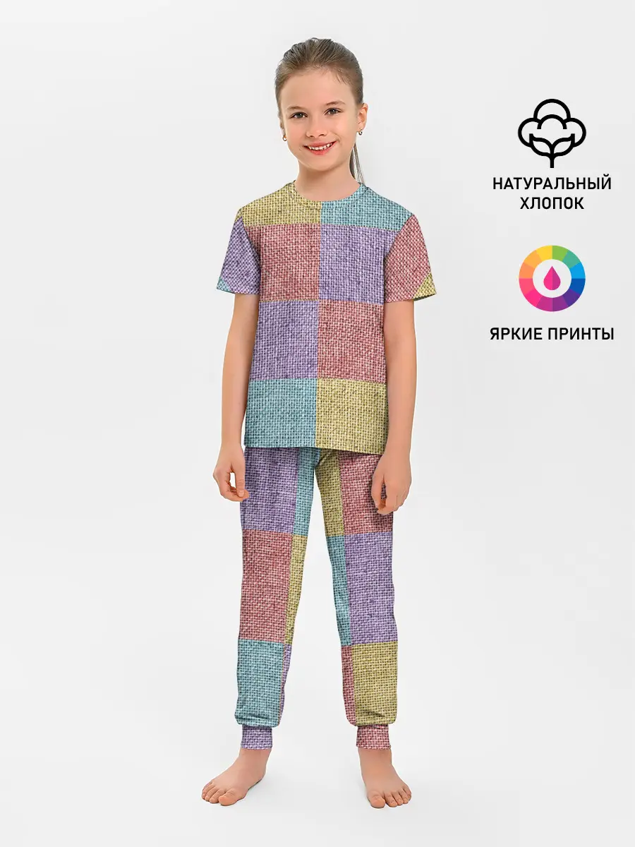 Детская пижама с брюками / Patchwork