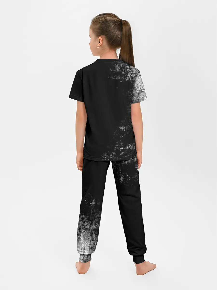 Детская пижама с брюками / Чёрный Аста | Чёрный Клевер