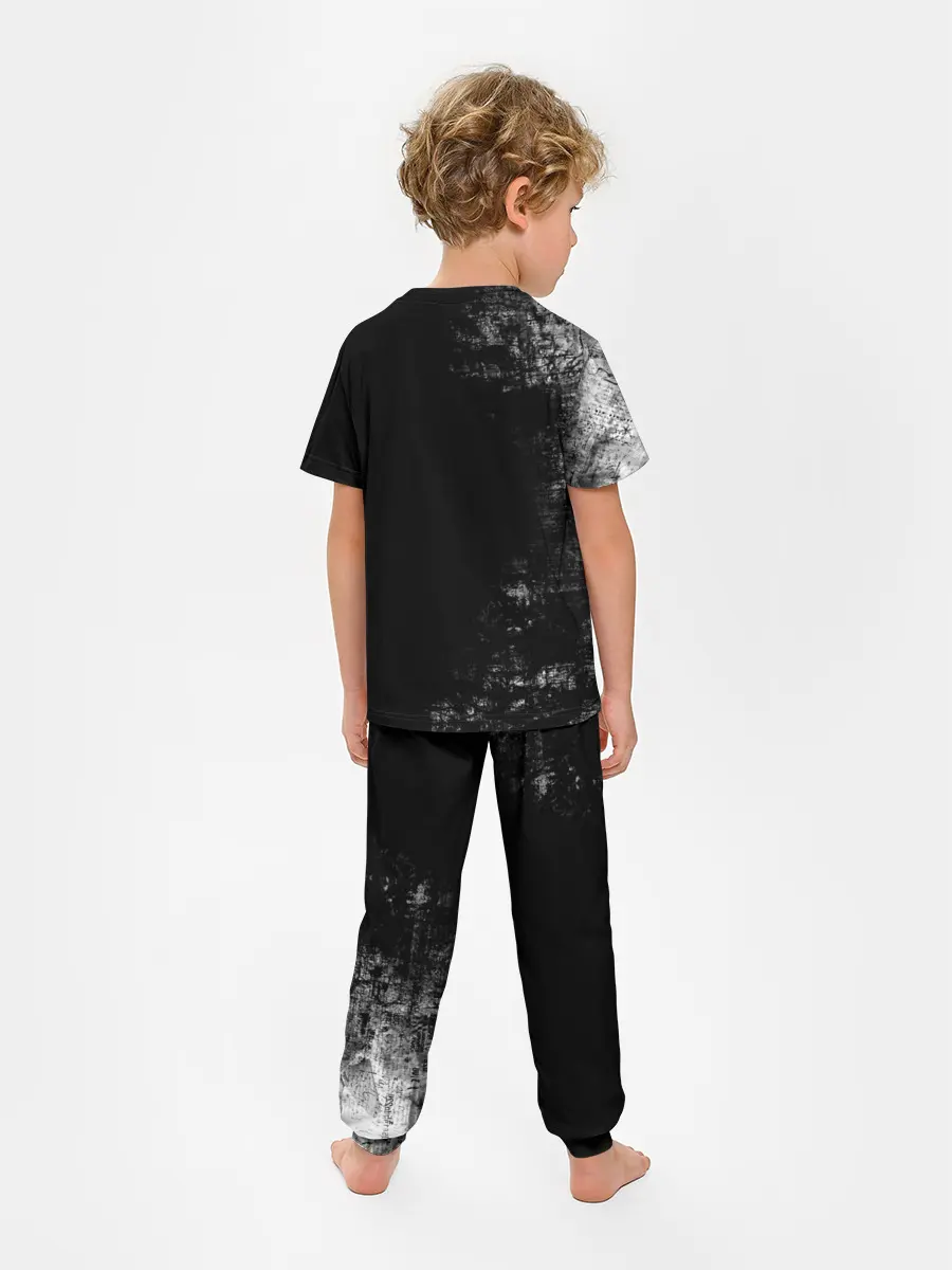 Детская пижама с брюками / Чёрный Аста | Чёрный Клевер