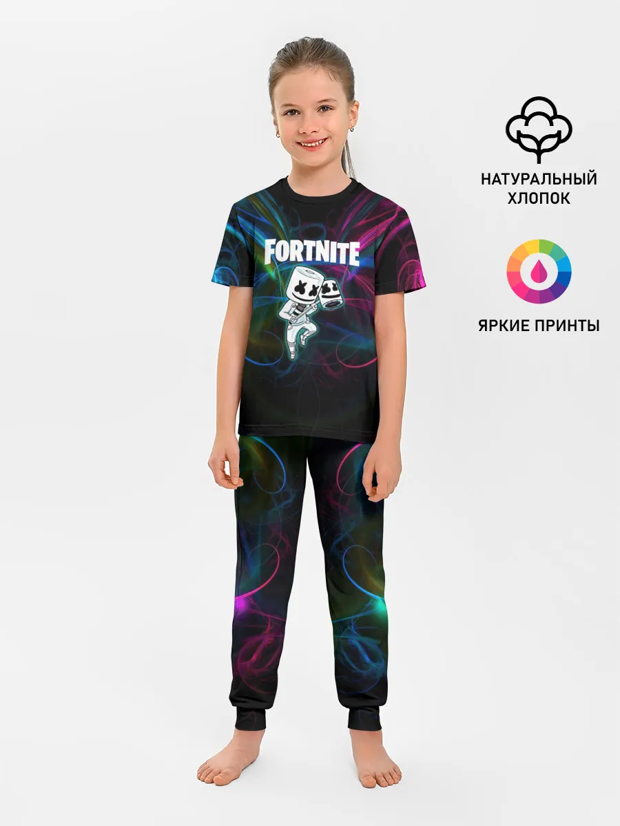 Детская пижама с брюками / Fortnite x Marshmallow.
