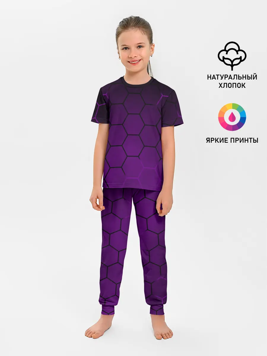 Детская пижама с брюками / Неоновая броня