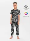 Детская пижама с брюками / ЛОГОТИПЫ РОК ГРУПП | ROCK
