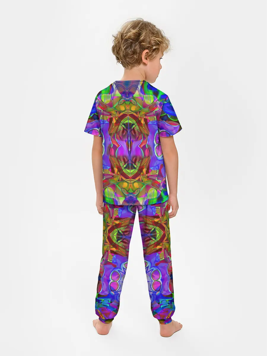 Детская пижама с брюками / Психоделика / Абстракция