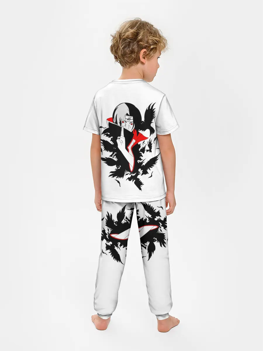Детская пижама с брюками / Человек и вороны аниме