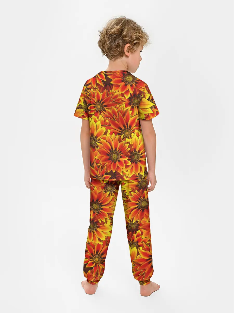 Детская пижама с брюками / ЦВЕТОЧНЫЙ ОРНАМЕНТ
