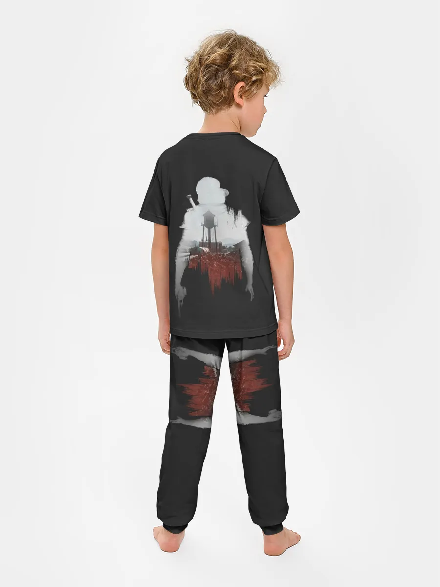 Детская пижама с брюками / Days gone силуэт Дикона