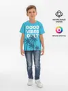 Детская базовая футболка / Good vibes only