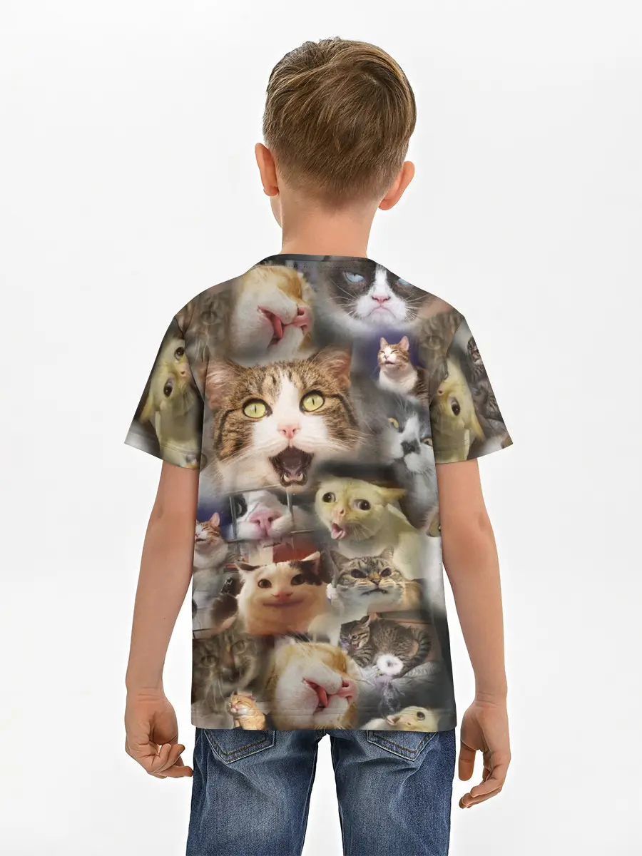 Детская базовая футболка / Те самые коты