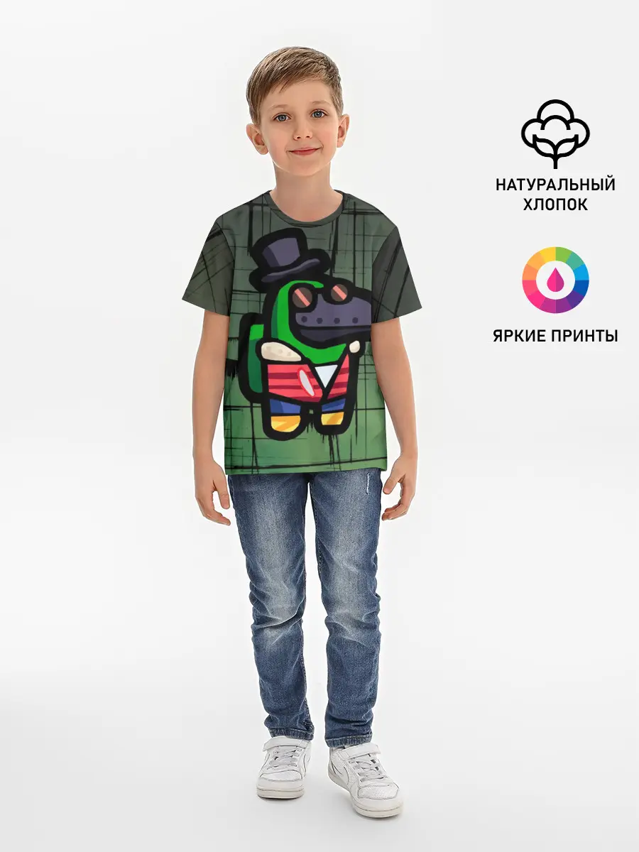 Детская базовая футболка / Among Us