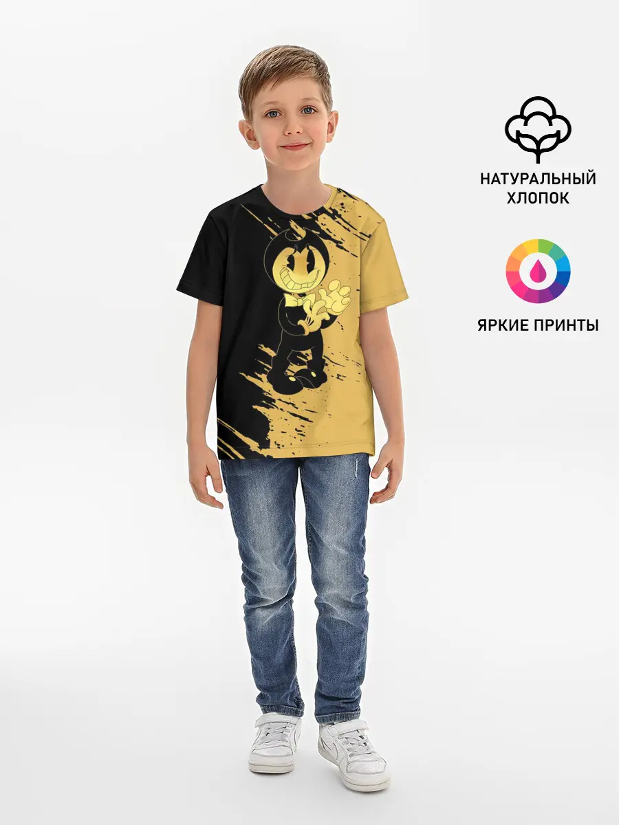 Детская базовая футболка / Bendy And The Ink Machine