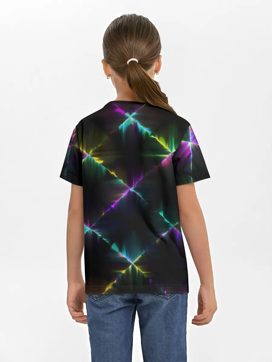 Детская базовая футболка / НЕОНОВАЯ ТЕКСТУРА