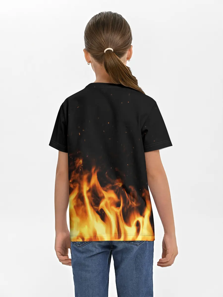 Детская базовая футболка / Огонь