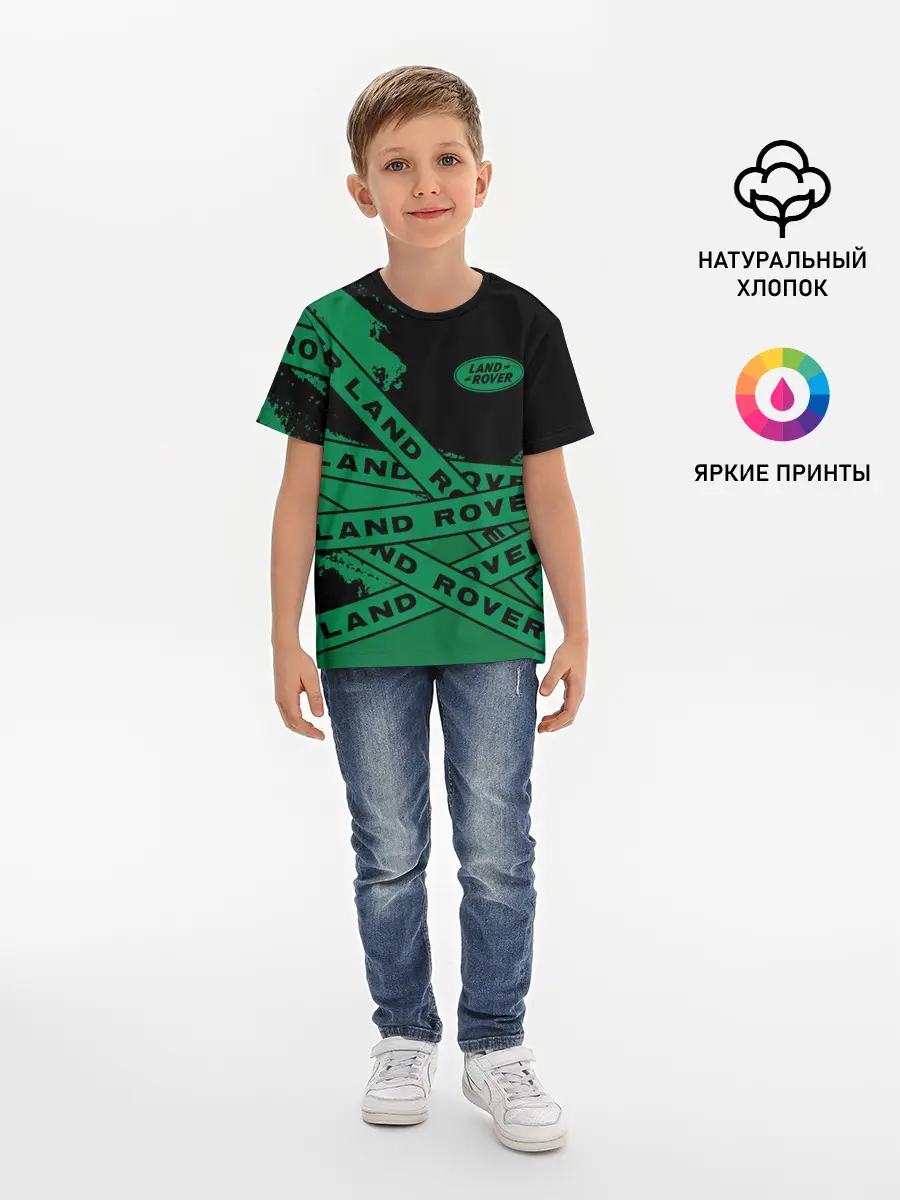 Детская базовая футболка / Land Rover - Strokes