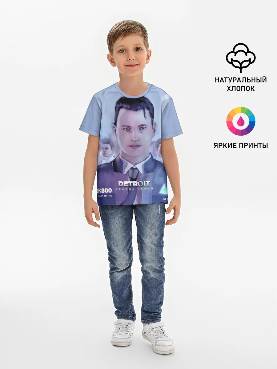 Детская базовая футболка / Detroit become human