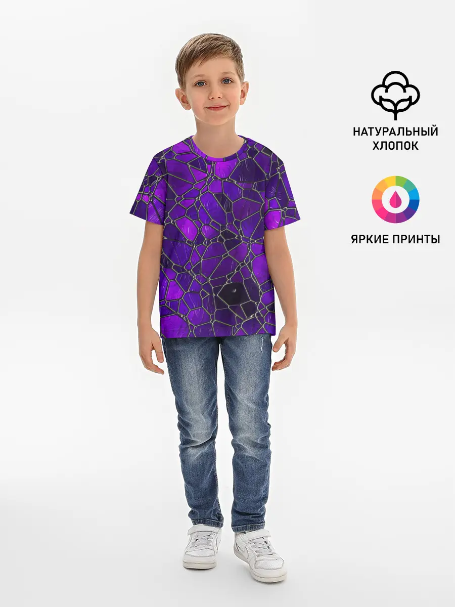 Детская базовая футболка / Стеклянная мозайка