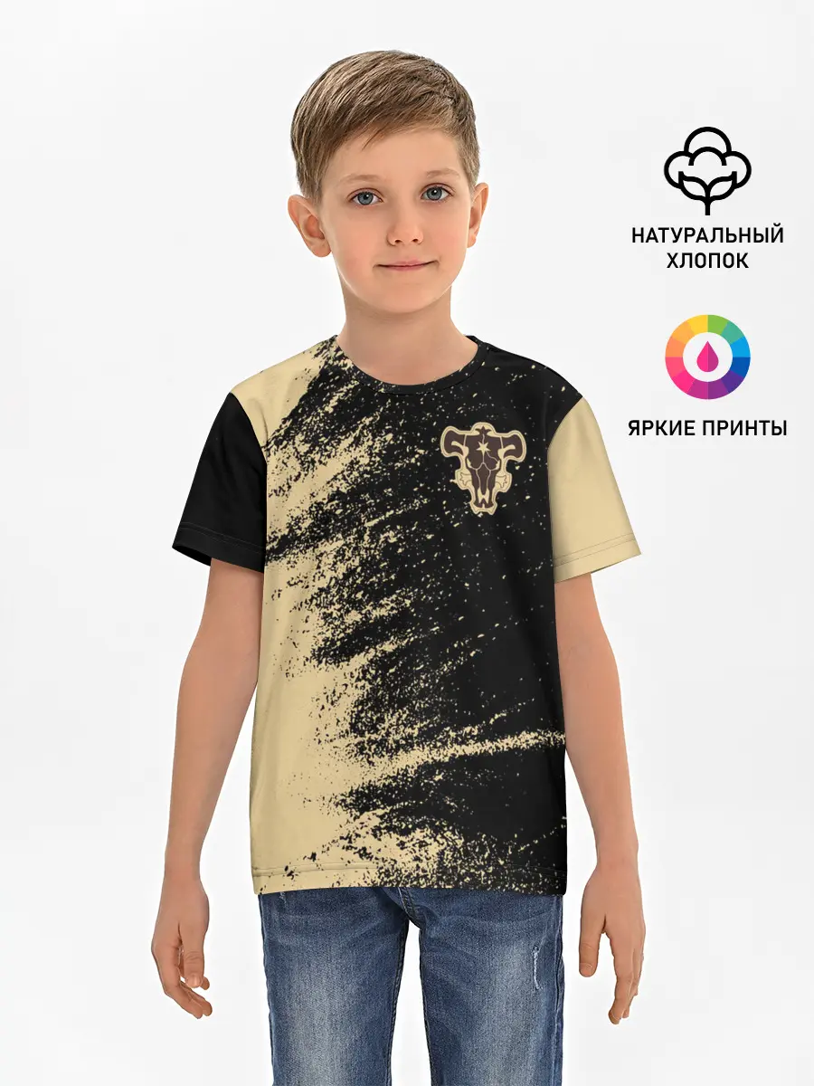 Детская базовая футболка / Black clover bull.
