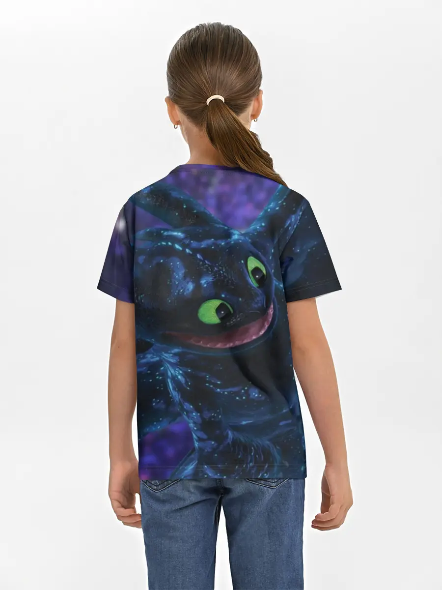 Детская базовая футболка / Как приручить дракона