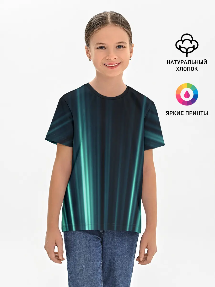 Детская базовая футболка / текстура