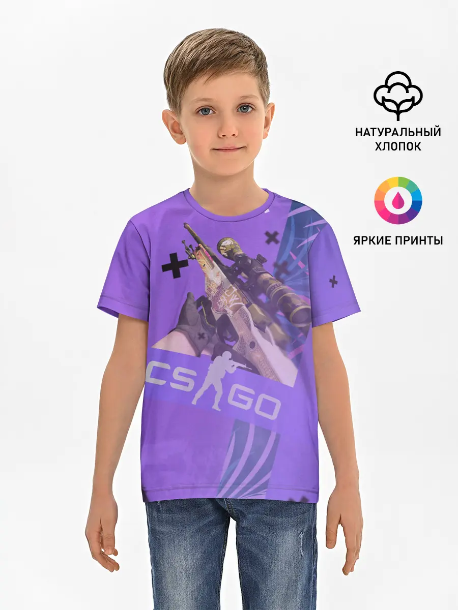 Детская базовая футболка / CS GO - Dragon lore | История о драконе